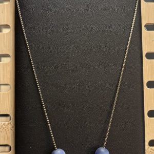 Upcycled Vintage Blue Bead Necklace