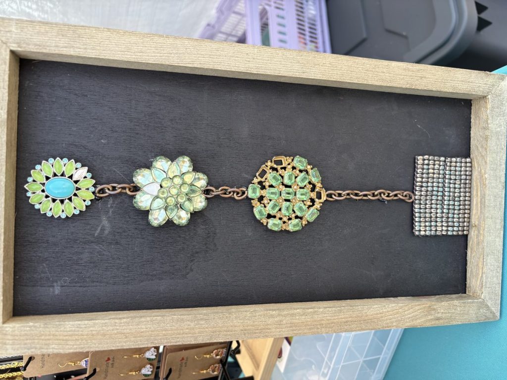 Upcycled Vintage Jewelry Topiary Art
