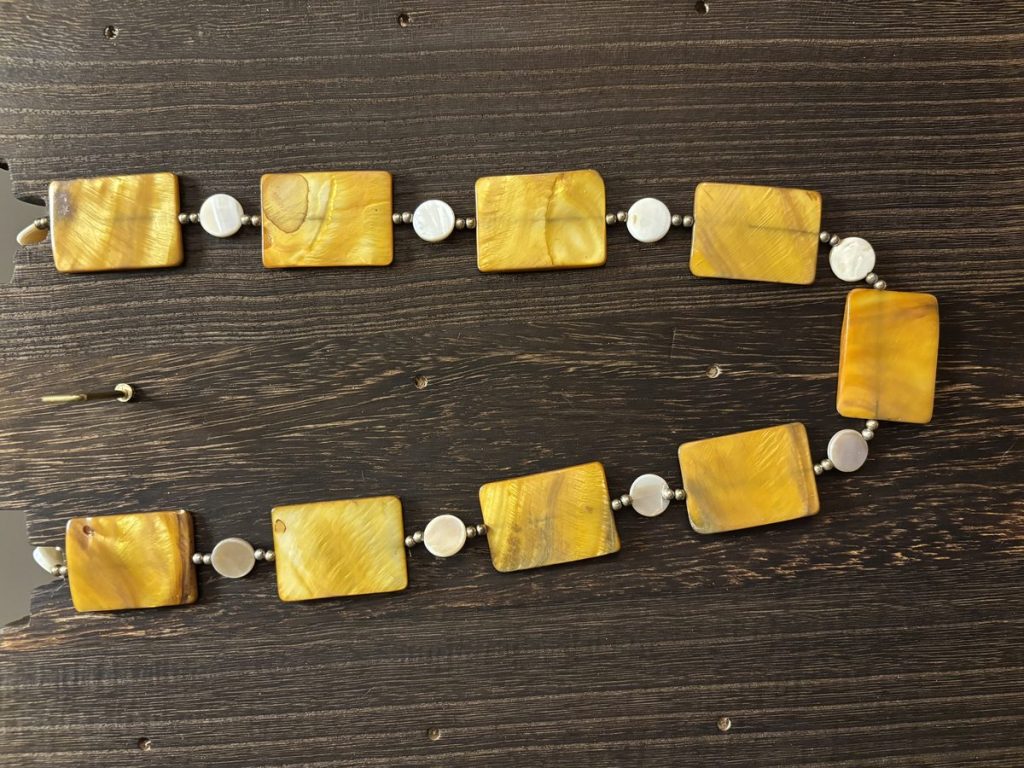 Yellow Mother of Pearl Necklace