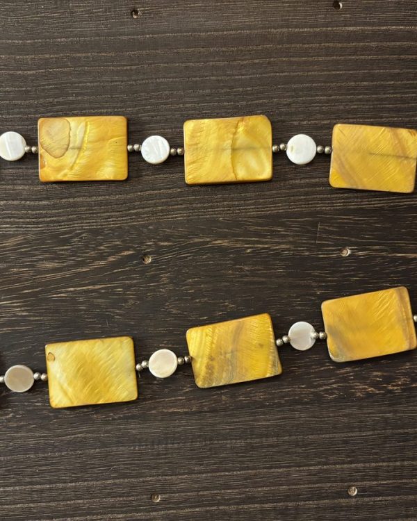 Yellow Mother of Pearl Necklace